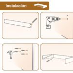 Colgador ropa plegable pared oculto robusto 80 x 40 cms - Imagen 2