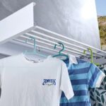 Colgador ropa plegable pared oculto robusto 80 x 40 cms - Imagen 6