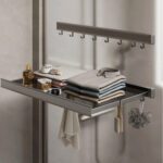 Repisa plegable pared con colgador 60 x 37 cms - Imagen 5