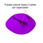 Organizador protector cables escritorio muebles x 6 - Imagen 2