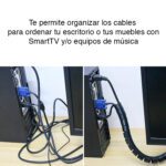 Protector organizador de cables 2 mts blanco - Imagen 4