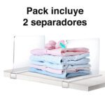 Separador repisas libros Acrílico muebles closet - Imagen 6