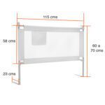 Baranda para cama seguridad lateral Blanca - Imagen 3
