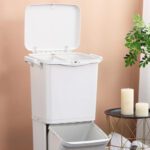 Basurero reciclaje con ruedas separador basura 38L - Imagen 5