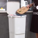 Basurero reciclaje con ruedas separador basura 38L - Imagen 4