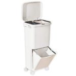 Basurero reciclaje con ruedas separador basura 38L - Imagen 10