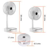 Ventilador USB de escritorio altura ajustable Blanco - Imagen 4