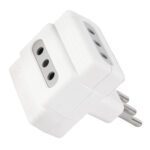 Enchufe triple corriente 3 tomas 1500W ME-1103