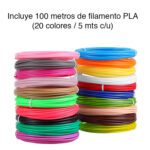 Lápiz bolígrafo 3D 0.7mm y 100 mts PLA 20 colores - Imagen 2