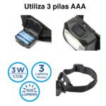 Linterna cabeza cintillo 100lm COB ajustable Westinghouse - Imagen 3