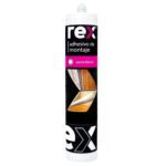 Adhesivo de montaje blanco cartucho 300 ml Rex