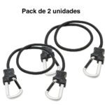 Piola cuerda Elasticada Mosquetón gancho Pack 2 - Imagen 4