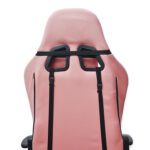 Silla Gamer Ergonómica con apoya pies rosada - Imagen 5