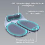 Cojín lumbar ortopédico asiento ergonómico - Imagen 3