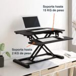 Convertidor escritorio de pie elevador altura ajustable - Imagen 3
