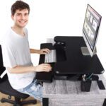 Convertidor escritorio de pie elevador altura ajustable - Imagen 11