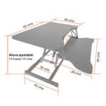 Convertidor escritorio de pie elevador altura ajustable - Imagen 2