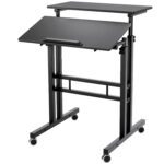 Escritorio mesa convertible altura ajustable con ruedas - Imagen 10