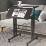 Escritorio mesa convertible altura ajustable con ruedas - Imagen 4