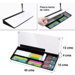 Pizarra de vidrio Escritorio con organizador 40 x 13 cms - Imagen 4