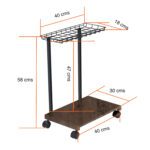 Carro Soporte CPU con ruedas y bandeja superior - Imagen 2