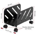Porta CPU con ruedas y frenos - Imagen 5