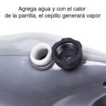 Cepillo para limpiar parrilla limpiador con dispensador agua - Imagen 3