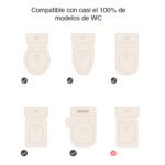 Asiento baño WC niños escalera altura regulable Verde - Imagen 3