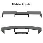 Elevador Alzador doble monitor ajustable - Imagen 5