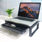 Alzador Monitor Pantalla Notebook con cajón y soporte celular - Imagen 3