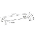 Alzador Monitor iMac Escritorio con cargador inalámbrico Qi - Imagen 2