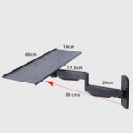 Soporte Teclado PC pared muro brazo bandeja - Imagen 2