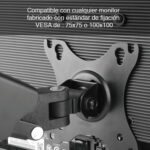 Soporte Doble Monitor Escritorio altura ajustable 27" - Imagen 2