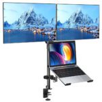 Soporte Doble 2 Monitor y Notebook brazo escritorio