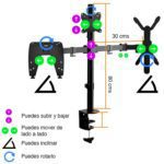 Soporte Monitor Notebook y tablet o celular escritorio B52 - Imagen 3