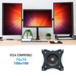 Soporte monitor triple alineacion horizontal - Imagen 3