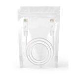Cable de red 1 metro cat 5e RJ45 Lan Blanco - Imagen 3