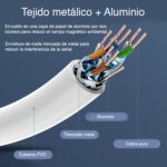 Cable de red cat 7 de 1.5 metros 26AWG - Imagen 2