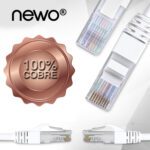 Cable de red 10 metros cat 6 100% cobre Blanco - Imagen 5