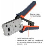 Crimpeadora cable red rj45 con trinquete HT-L2182R - Imagen 3