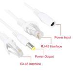 Par Cable Poe Inyector Rj45 Ethernet 12v Camaras IP - Imagen 2