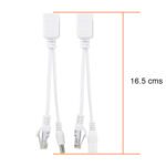 Par Cable Poe Inyector Rj45 Ethernet 12v Camaras IP - Imagen 3