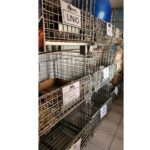 Jaula apilable metálica base ruedas x 3 unidades - Imagen 2