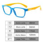 Lentes filtro Luz azul Pantallas Niños Celeste - Imagen 4