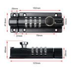 Pestillo con clave puerta picaporte muebles - Imagen 2