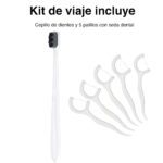 Kit de viaje botellas perfume toalla cepillo espejo y más - Imagen 3