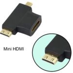 Adaptador Micro / Mini HDMI macho a HDMI hembra - Imagen 3