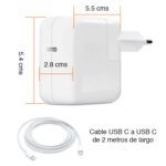 Cargador USB C 29W para Macbook iPhone iPad - Imagen 2