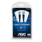 Cable de red 1.8 metros cat 5e color Negro AOC - Imagen 2