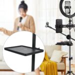 Bandeja para tripode atril pedestal multiuso con prensa - Imagen 4